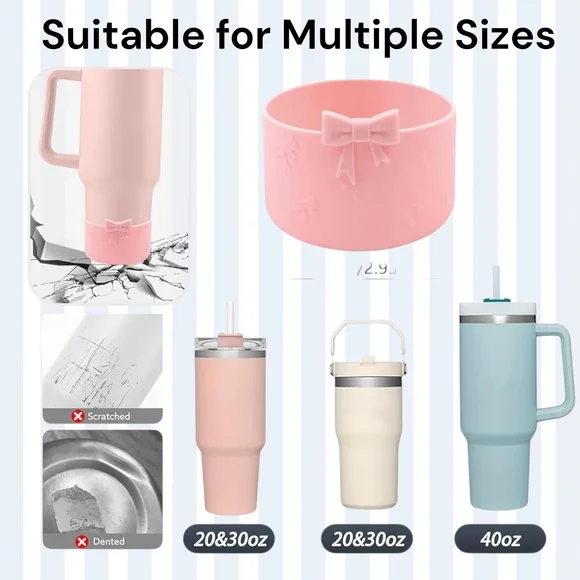 Pink Bow Tumbler Set - Picture 2 of 5